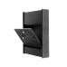 FixtureDisplays® Wooden Ballot Box for Tabletop or Wall, Locking Hinged Door - Black 120037